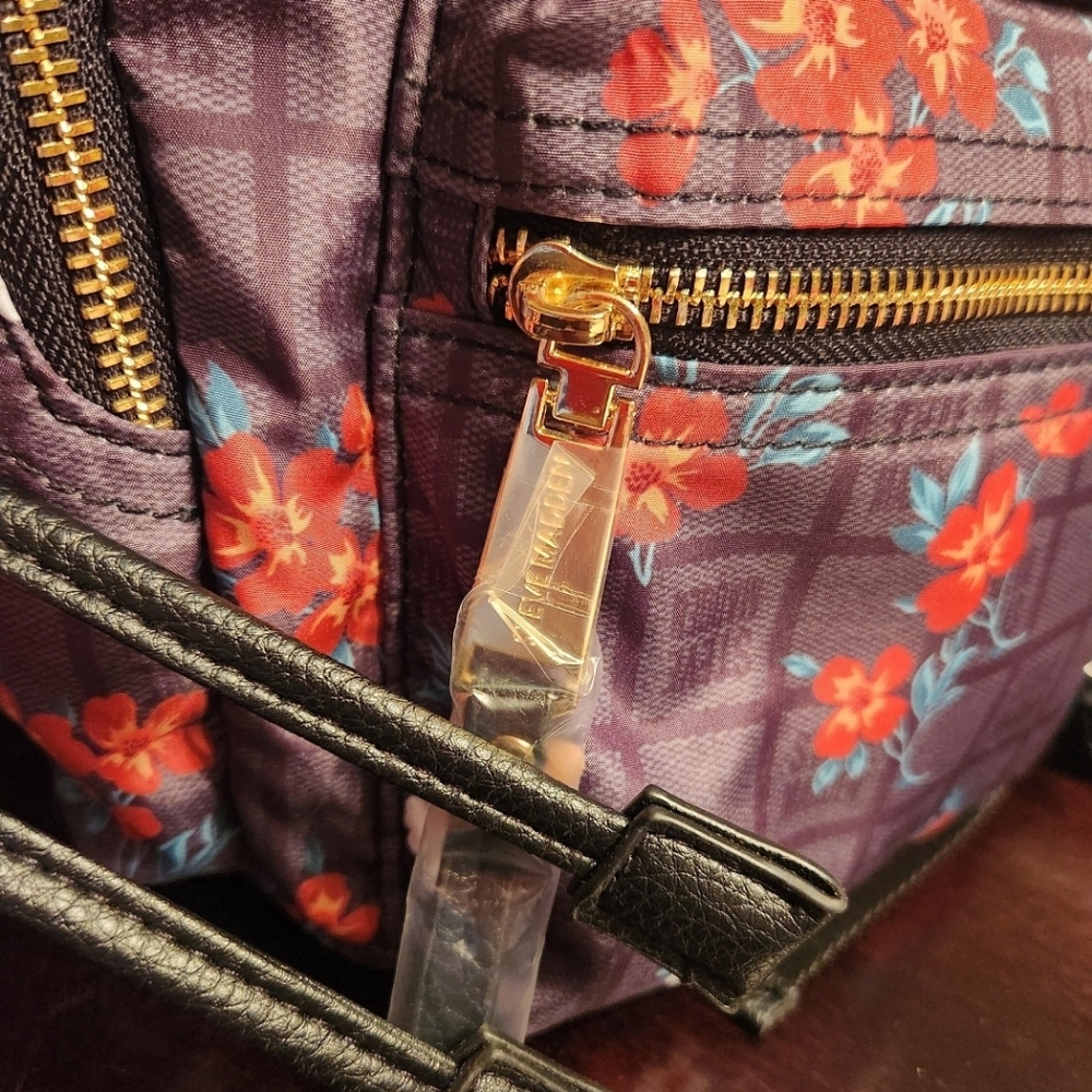 NWT ❗️ Steve Madden black multicolor floral bsolly backpack large travel orginaz - Picture 11 of 11